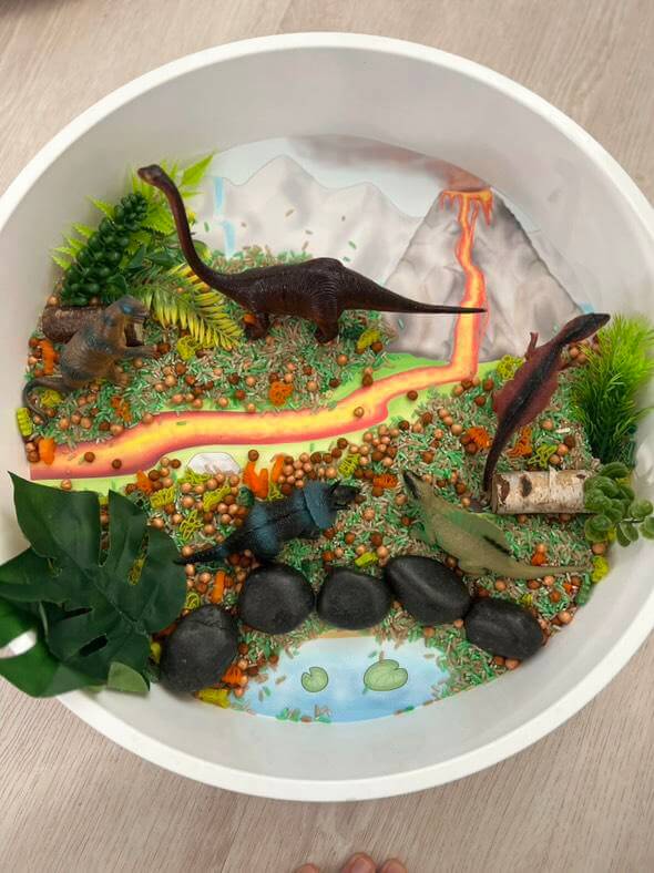 Země dinosaurů – Podložka do Play Tray